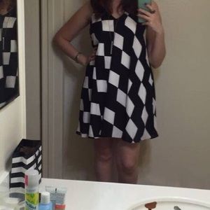 Sam Edelman Mod Style Printed Mini Dress, Size M